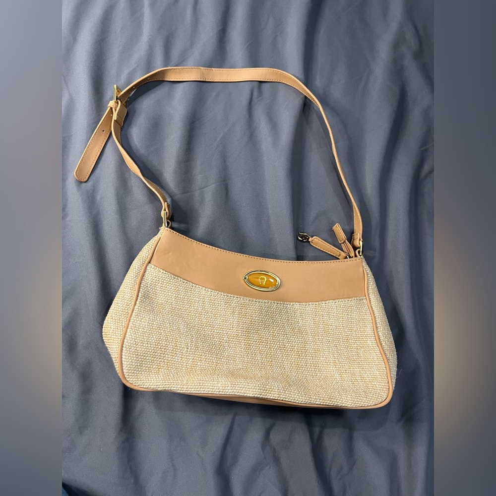 Etienne Aigner Handbag Vintage. Tan/Brown. 11.5” Long By 7” Tall.